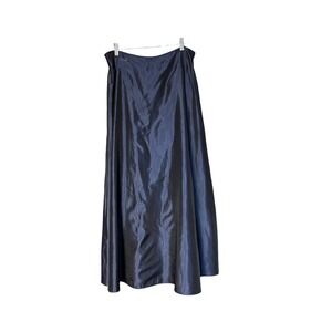 Y2K Satin Maxi Skirt Navy NWT Size 16 Scott McClintock NWT